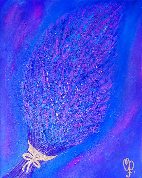 «Небесный букет (1)» /11.12.2025/ Холст, акрил. 50х40